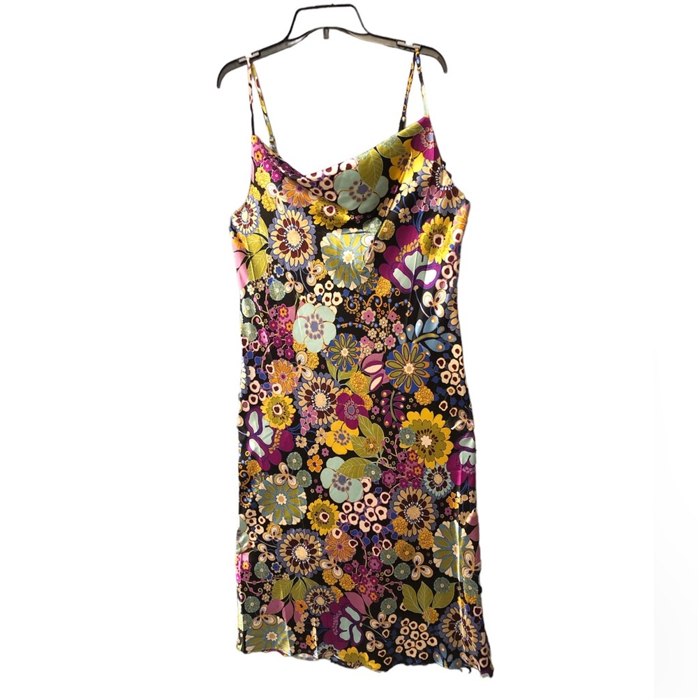 Emma & Michelle Women’s Satin Cowl Neck Slip Dress Size L